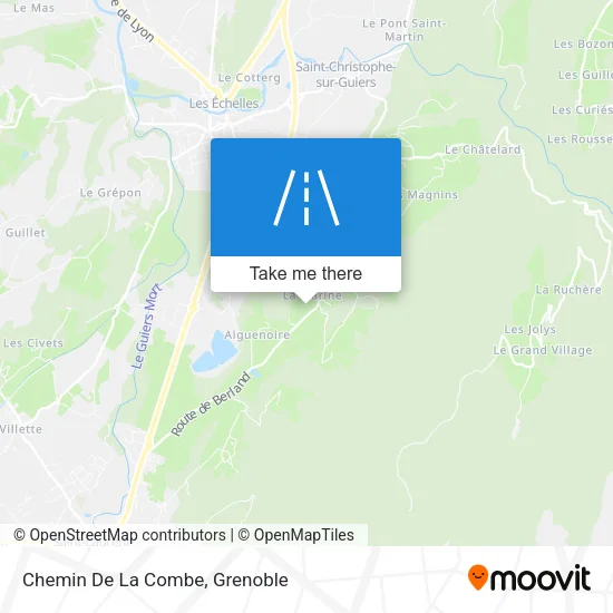 Chemin De La Combe map