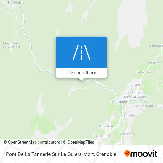 Pont De La Tannerie Sur Le Guiers-Mort map