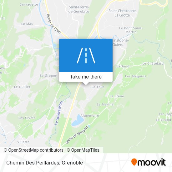 Chemin Des Peillardes map