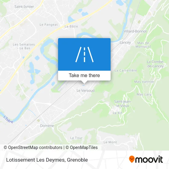 Lotissement Les Deymes map