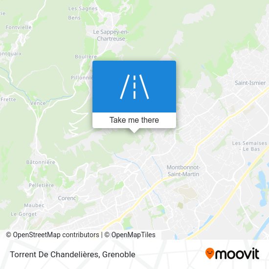 Torrent De Chandelières map