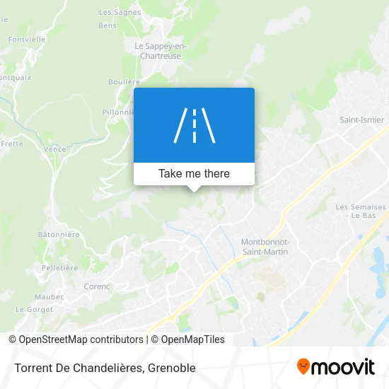 Torrent De Chandelières map