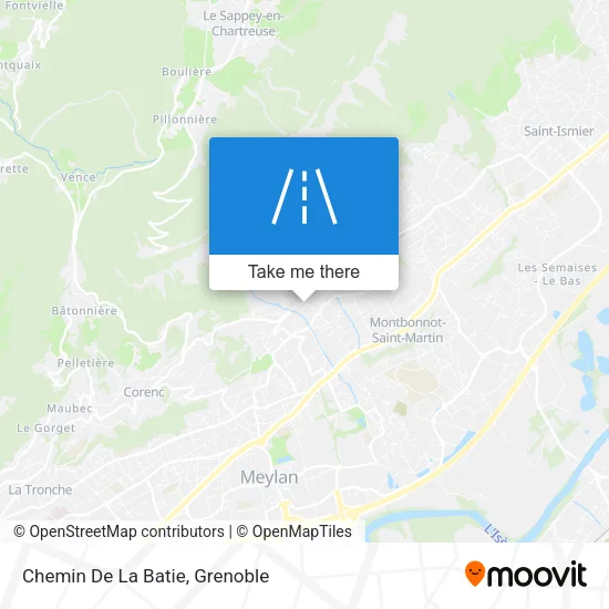Chemin De La Batie map