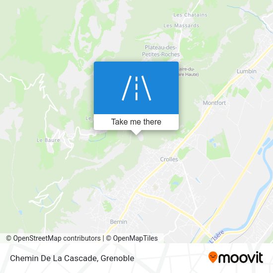 Chemin De La Cascade map