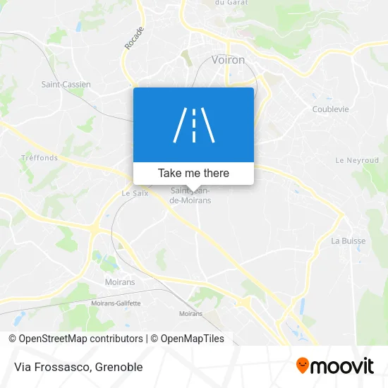 Via Frossasco map