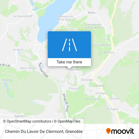 Chemin Du Lavoir De Clermont map