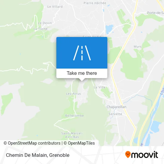 Chemin De Malain map