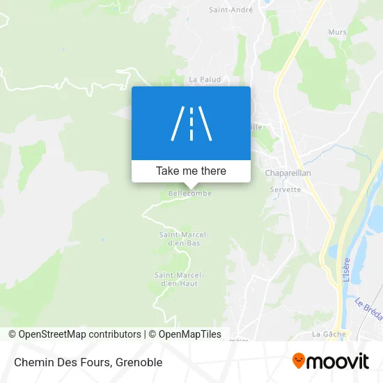 Chemin Des Fours map