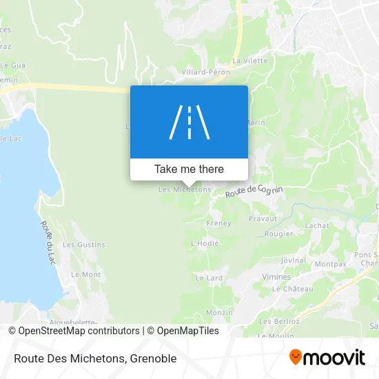 Route Des Michetons map