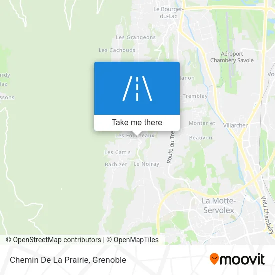 Chemin De La Prairie map