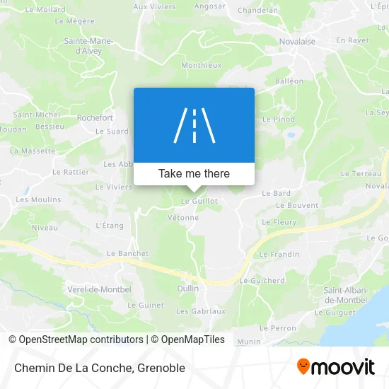 Chemin De La Conche map
