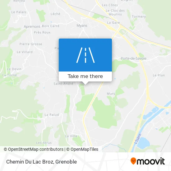 Chemin Du Lac Broz map