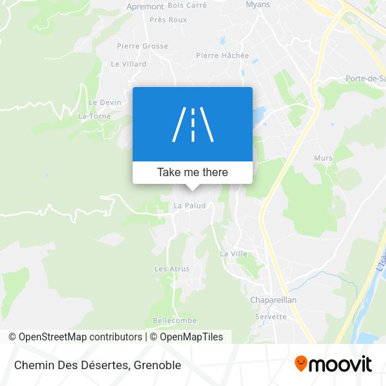 Chemin Des Désertes map