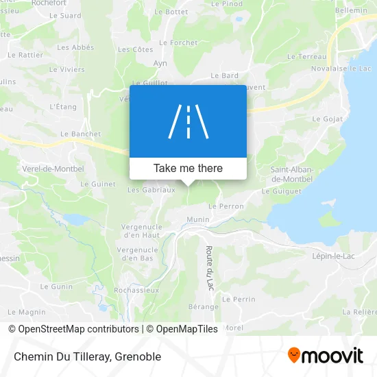 Chemin Du Tilleray map