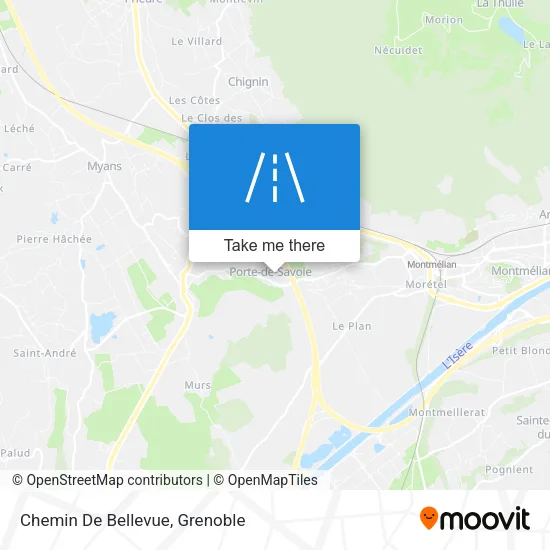 Chemin De Bellevue map