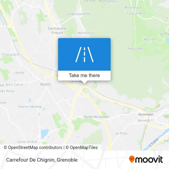 Carrefour De Chignin map