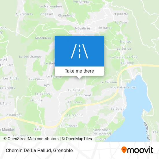 Chemin De La Pallud map