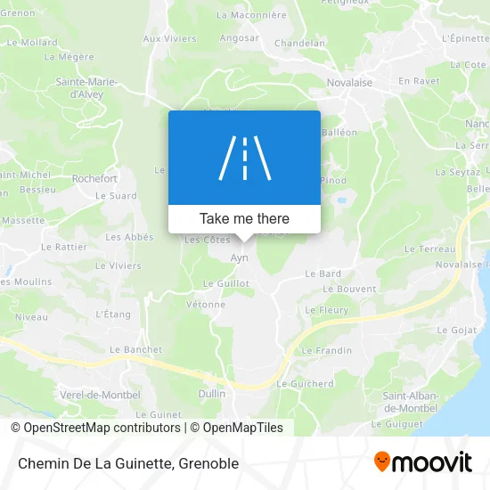 Chemin De La Guinette map