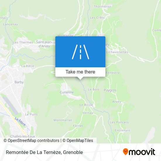 Remontée De La Ternèze map