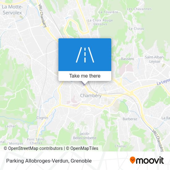 Parking Allobroges-Verdun map