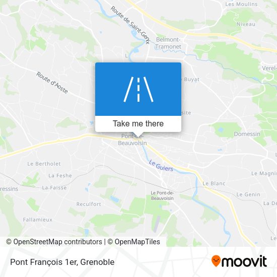 Pont François 1er map