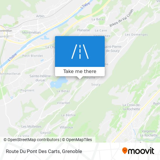 Route Du Pont Des Carts map