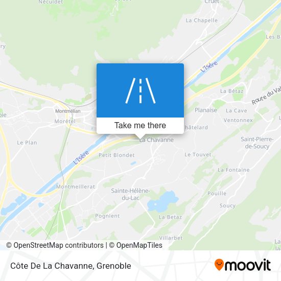 Côte De La Chavanne map