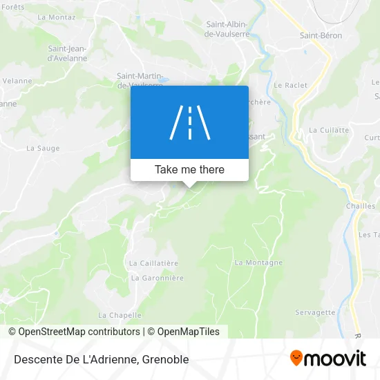 Descente De L'Adrienne map