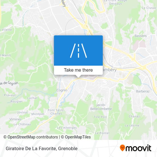 Giratoire De La Favorite map