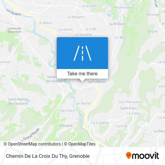 Chemin De La Croix Du Thy map