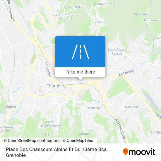 Place Des Chasseurs Alpins Et Du 13ème Bca map