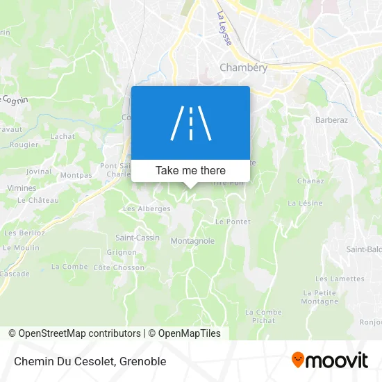 Chemin Du Cesolet map