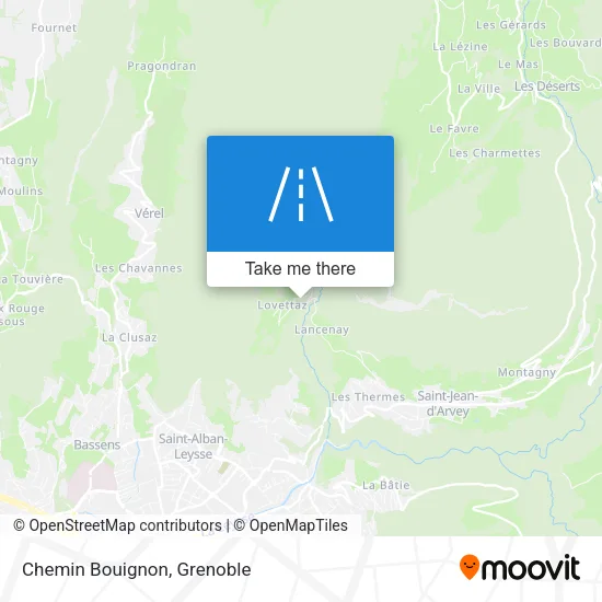Chemin Bouignon map