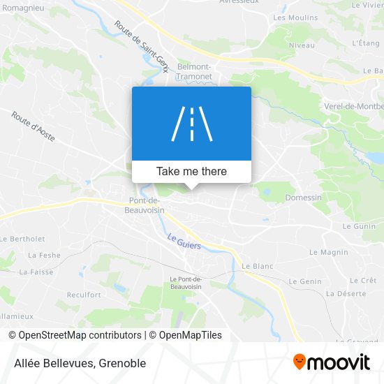Allée Bellevues map