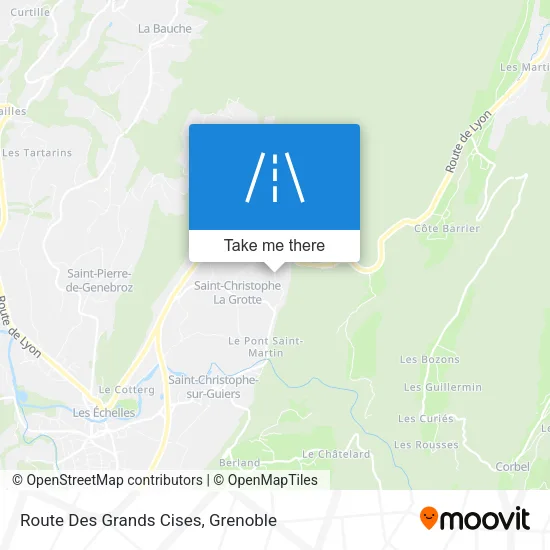 Route Des Grands Cises map