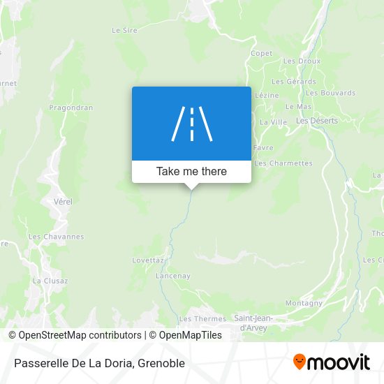 Passerelle De La Doria map