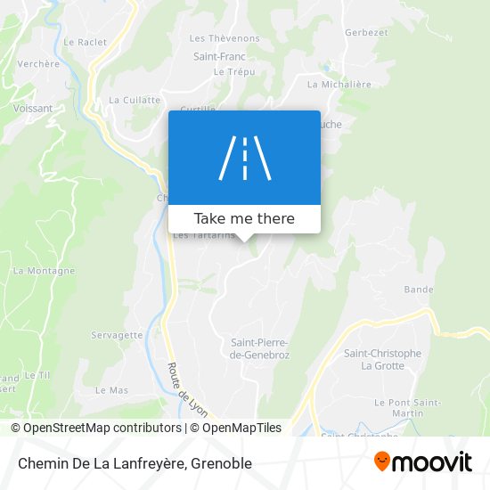 Chemin De La Lanfreyère map
