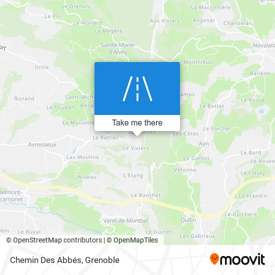 Chemin Des Abbés map