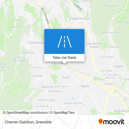 Chemin Guichon map