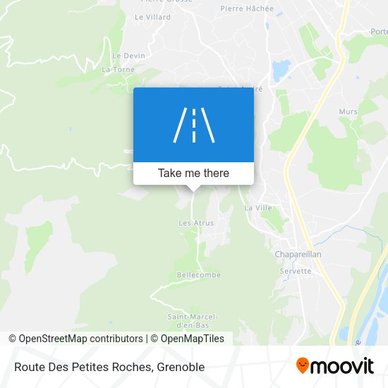 Route Des Petites Roches map