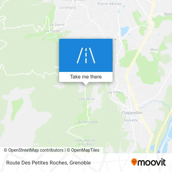 Route Des Petites Roches map