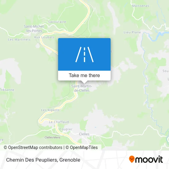 Chemin Des Peupliers map