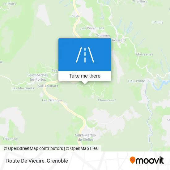 Route De Vicaire map