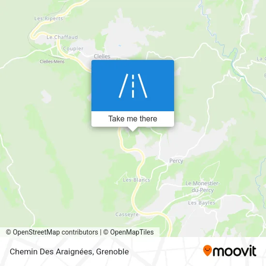 Chemin Des Araignées map