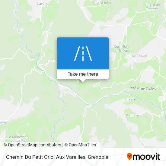 Chemin Du Petit Oriol Aux Vareilles map