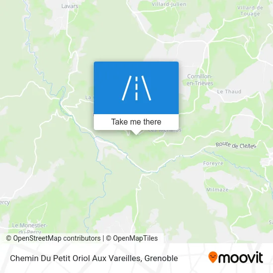 Chemin Du Petit Oriol Aux Vareilles map