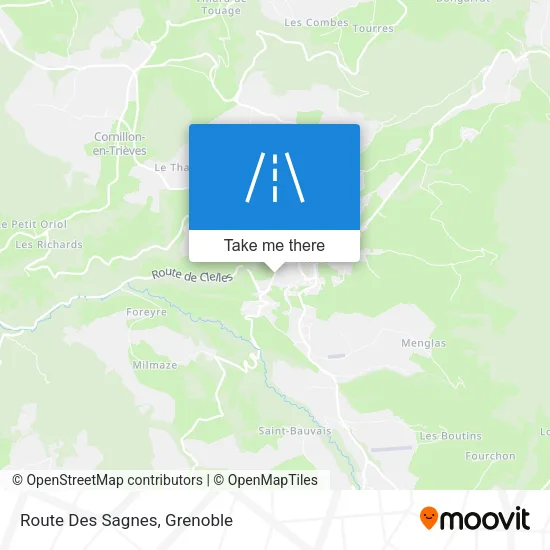 Route Des Sagnes map
