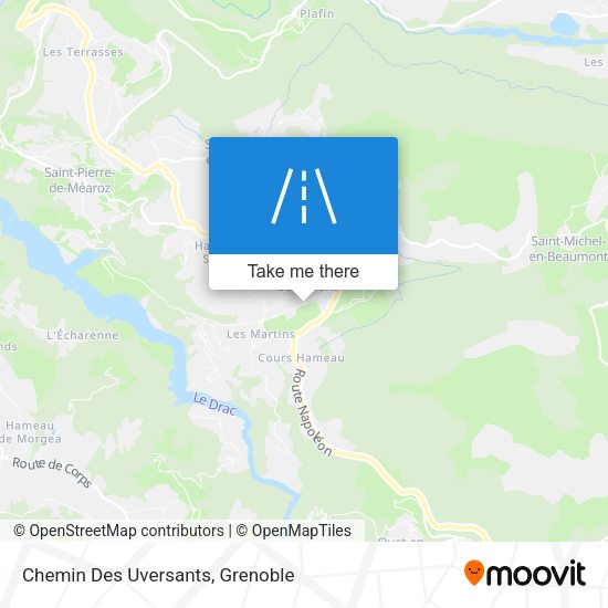 Chemin Des Uversants map
