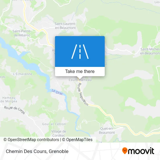 Chemin Des Cours map