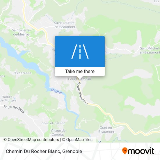 Chemin Du Rocher Blanc map
